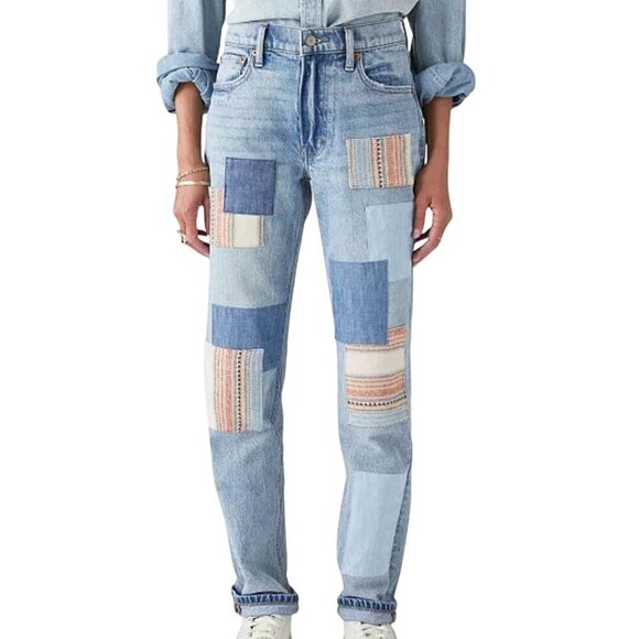 Lucky Brand Lucky Legend Boyfriend Midrise Relaxed Straight Jeans Size 12/31 - Picture 4 of 14